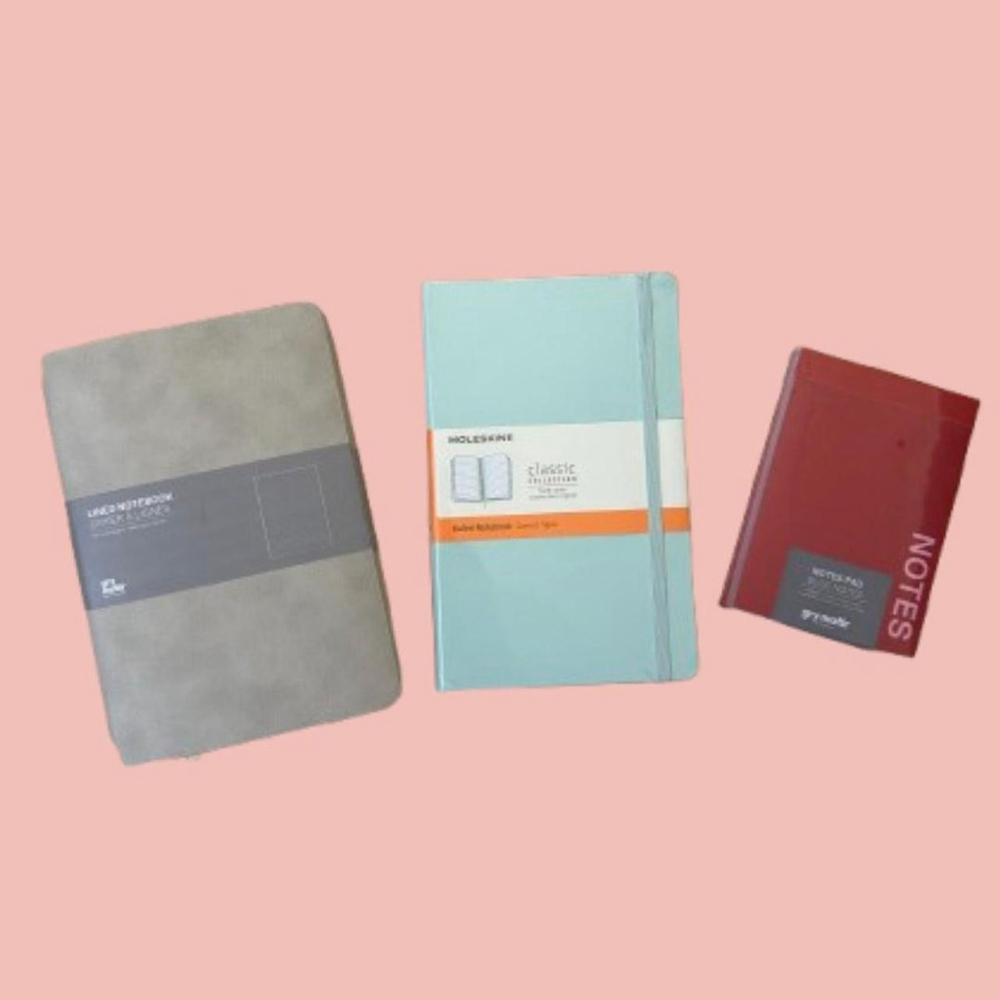 Notebook Trio – Gry Mattr & Moleskine